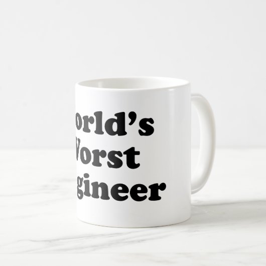 Der schlechteste Ingenieur der Welt Kaffeetasse (VorderseiteRechts)