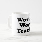 der schlechteste Lehrer der Welt Kaffeetasse (Vorderseite Links)