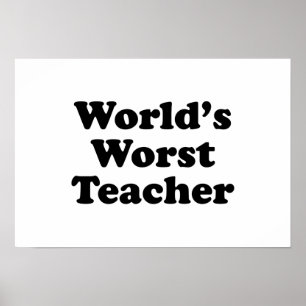 der schlechteste Lehrer der Welt Poster