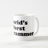 Der schlechteste Programmierer der Welt Kaffeetasse (VorderseiteRechts)