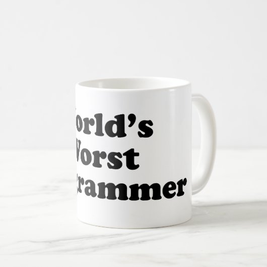 Der schlechteste Programmierer der Welt Kaffeetasse (VorderseiteRechts)