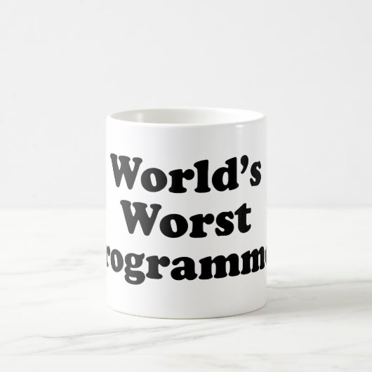 Der schlechteste Programmierer der Welt Kaffeetasse (Mittel)