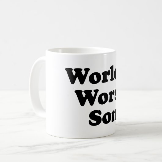 Der schlechteste Sohn der Welt Kaffeetasse (Vorderseite Links)