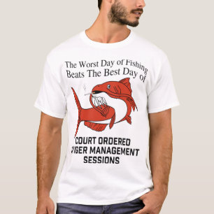 der schlechteste Tag des Fischens schlägt den best T-Shirt