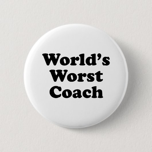 Der schlechteste Trainer der Welt Button (Vorderseite)