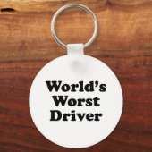 Der schlechteste Treiber der Welt Schlüsselanhänger (Vorderseite)