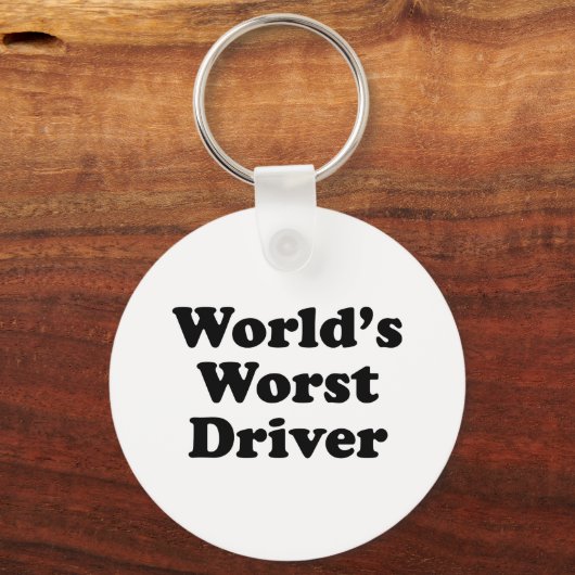 Der schlechteste Treiber der Welt Schlüsselanhänger (Vorderseite)