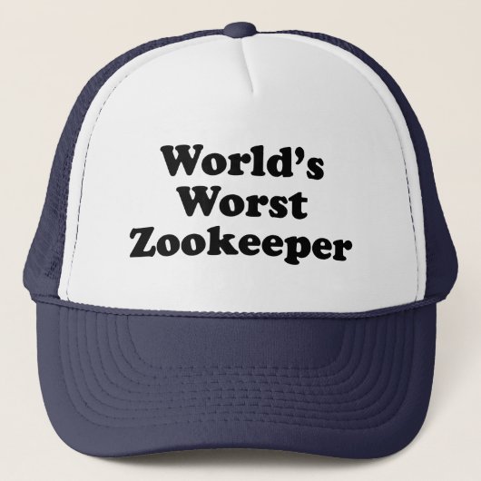 der schlechteste Zookeeper der Welt Truckerkappe (Vorderseite)