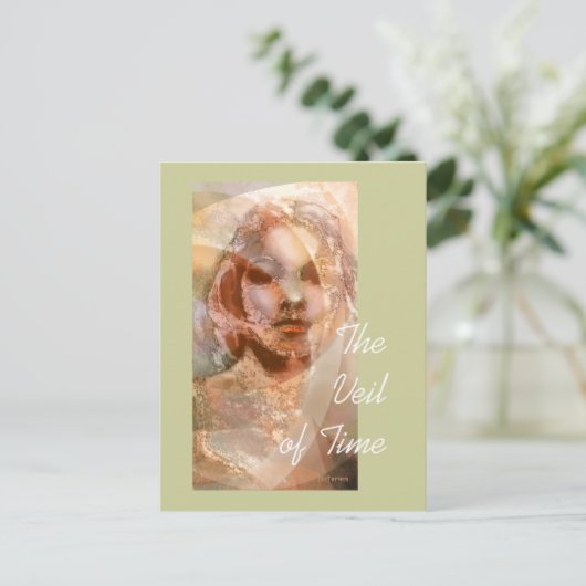 Der Schleier der Zeit Postkarte (Stehend Vorderseite)