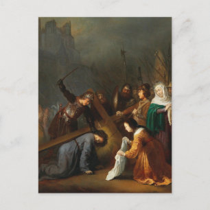 Der Schleier von St. Veronica von Dirck van Santvo Postkarte