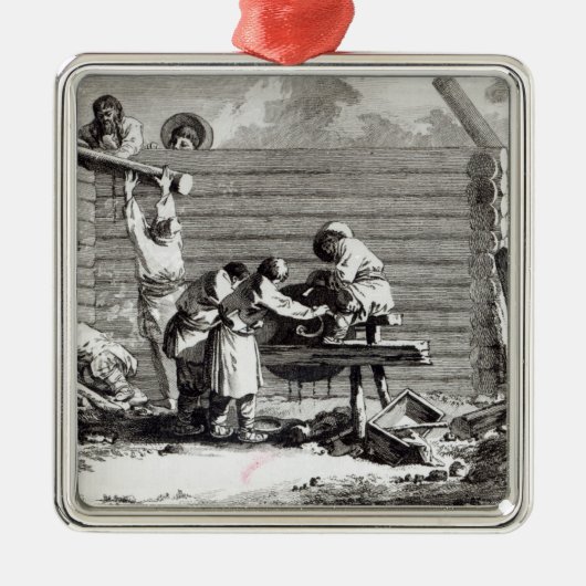 Der Schleifer Silbernes Ornament (Vorne)