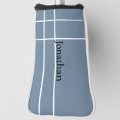 Der schlichte schwarzblaue individuelle Name Golf Headcover (Rotieren 90)