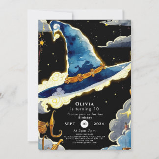 Der schlichte Zauberkünstler der Kinder zum Geburt Einladung