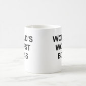 Der schlimmste Boss der Welt Kaffeetasse (Mittel)