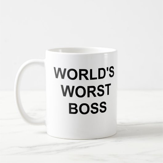 Der schlimmste Boss der Welt Kaffeetasse (Links)