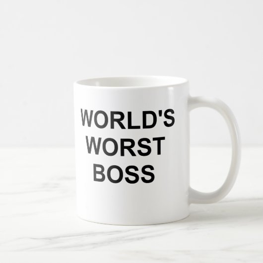 Der schlimmste Boss der Welt Kaffeetasse (Rechts)