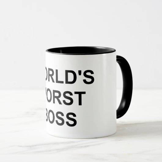 Der schlimmste Boss der Welt Tasse (VorderseiteRechts)
