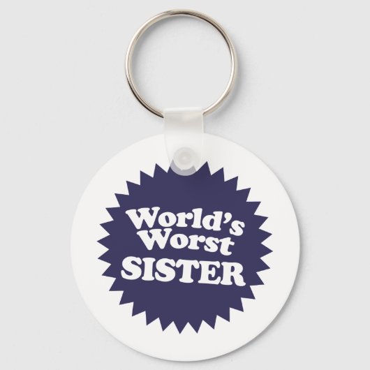 Der schlimmste Sis der Welt Schlüsselanhänger (Vorderseite)