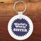 Der schlimmste Sis der Welt Schlüsselanhänger (Vorderseite)