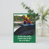 Der schlimmste Tag des Fangs zum Geburtstag Postkarte (Stehend Vorderseite)