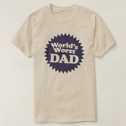 Der schlimmste Vater der Welt T-Shirt (Design vorne)