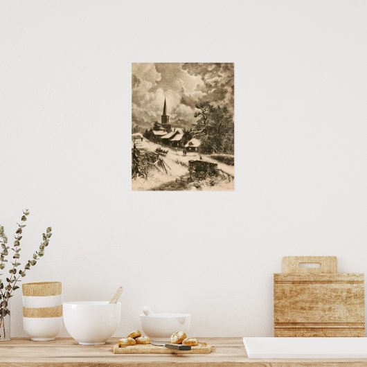 Der Schlittelweg Poster (Küche)