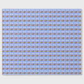 Der Schlitten des Weihnachtsmanns Geschenkpapier (Flach)