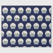 Der Schlitten des Weihnachtsmanns in Korea - Schne Geschenkpapier (Flach)