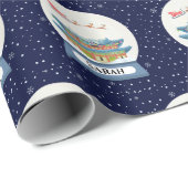 Der Schlitten des Weihnachtsmanns in Korea - Schne Geschenkpapier (Rolleneckpunkt)