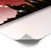 Der Schlitten des Weihnachtsmanns Poster (Ecke)