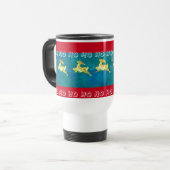 Der Schlitten des Weihnachtsmanns Reisebecher (Vorderseite Links)