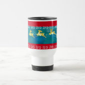 Der Schlitten des Weihnachtsmanns Reisebecher (Mittel)