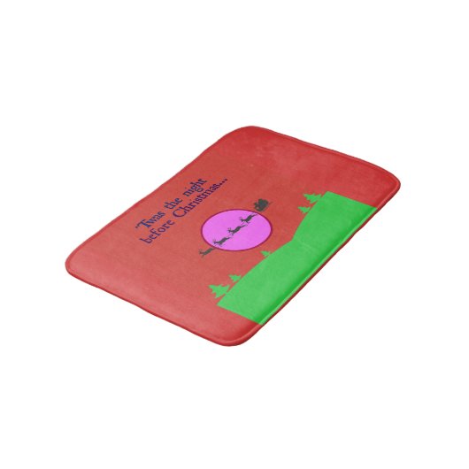 Der Schlitten des Weihnachtsmanns und sein treuer  Badematte (Schrägansicht)