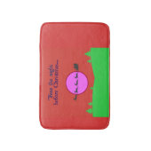 Der Schlitten des Weihnachtsmanns und sein treuer  Badematte (Vorderseite Vertikal)