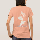 Der Schlitten-Hundepersonalisierte Jacke der T-Shirt (Rückseite)