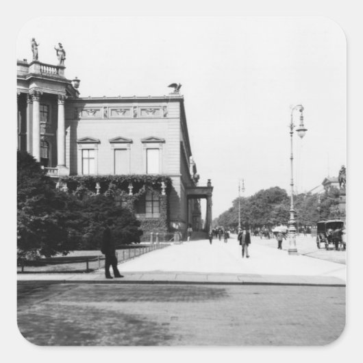 Der Schloss Wilhelm I Quadratischer Aufkleber (Vorderseite)
