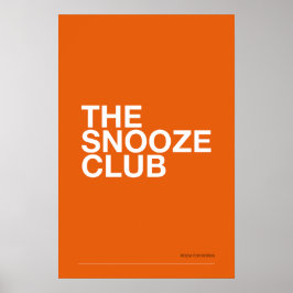 DER SCHLUMMERKLUB – Schlafzimmer-Wandkunst Poster