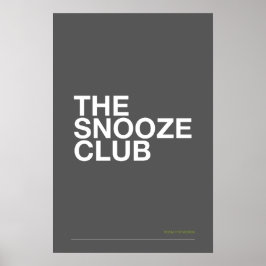 DER SCHLUMMERKLUB – Schlafzimmer-Wandkunst Poster