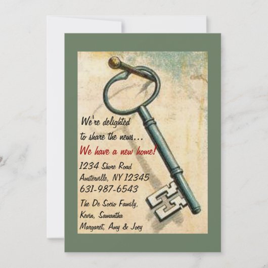 Der Schlüssel - bewegende Ankündigung (Vorderseite)