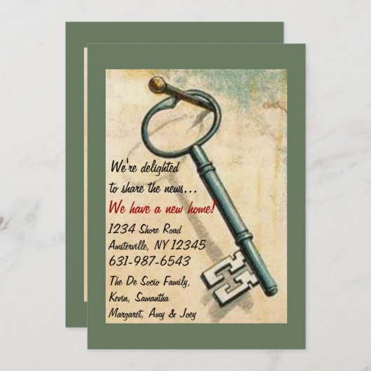 Der Schlüssel - bewegende Ankündigung (Vorne/Hinten)