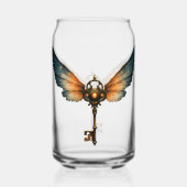 Der Schlüssel der Ewigkeit – Steampunk-Flügel  Dosenglas (Rückseite)