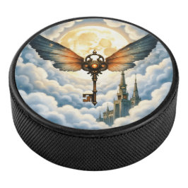 Der Schlüssel der Ewigkeit – Steampunk-Flügel  Eishockey Puck
