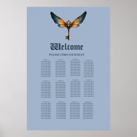 Der Schlüssel der Ewigkeit – Steampunk-Flügel Poster (Vorne)
