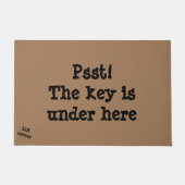 Der Schlüssel ist unter hier Tür-Matte Fußmatte (Vorderseite)