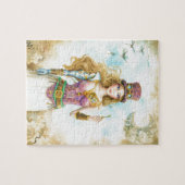 "Der Schlüssel", Steampunk Mädchen Puzzle (Horizontal)