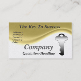 Der Schlüssel zu den Erfolgs-Visitenkarten Visitenkarte