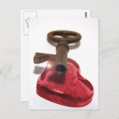 Der Schlüssel zu meinem Herzen... Postkarte (Vorne/Hinten)