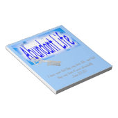 Der Schlüssel zu reichlichem Leben v2 (John 10:10) Notizblock (angewinkelt)