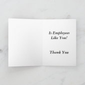 "Der Schlüssel zu unserem Erfolg" Unternehmen Viel Dankeskarte (Innenseite)