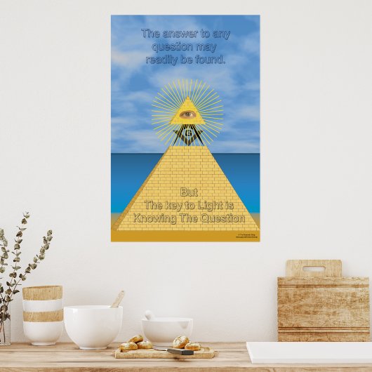 Der Schlüssel zum Licht Poster (Küche)